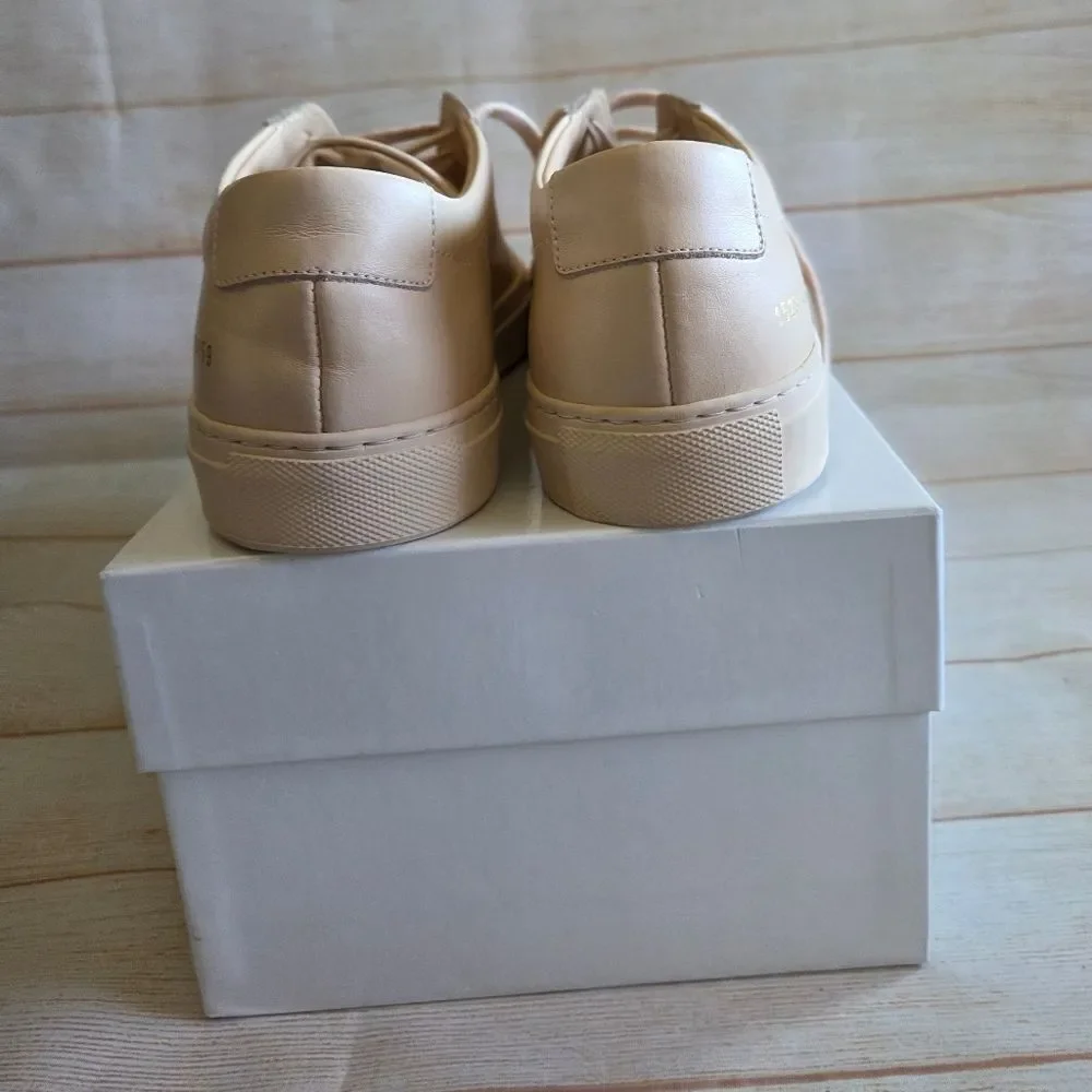 Common Projects Achilles Low Sneakers Nude Size 40 Made In Italy Unisex